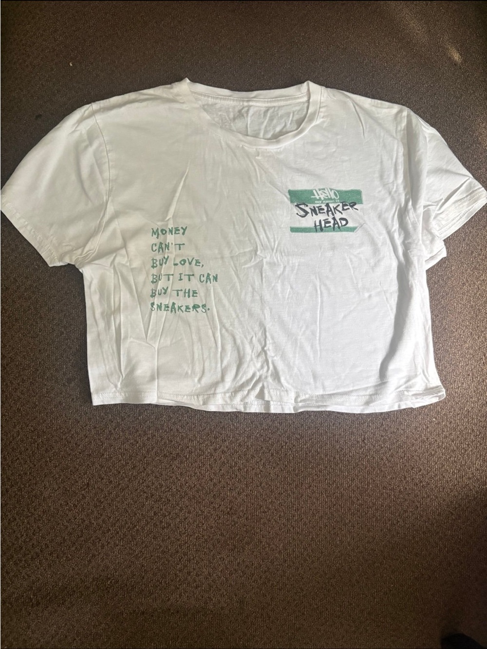 JENO SNEAKER HEAD White Graphic T-Shirt